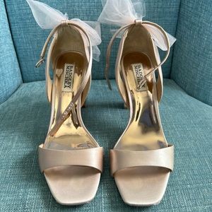 Badgley Mischa Women’s Kim Heeled Sandal in Soft Blush